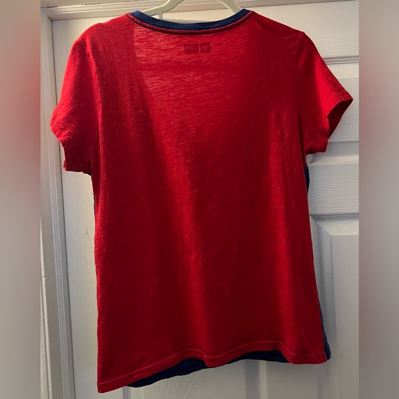 NFL Women’s New York Giants Red and Blue T-Shirt XL - Picture 2 of 5